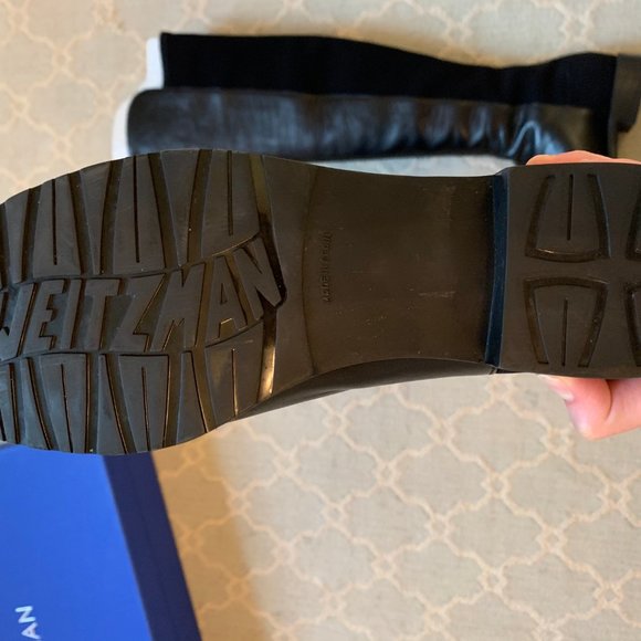 Stuart Weitzman 5050 Knee High Boots in Black Leat - Picture 3 of 5